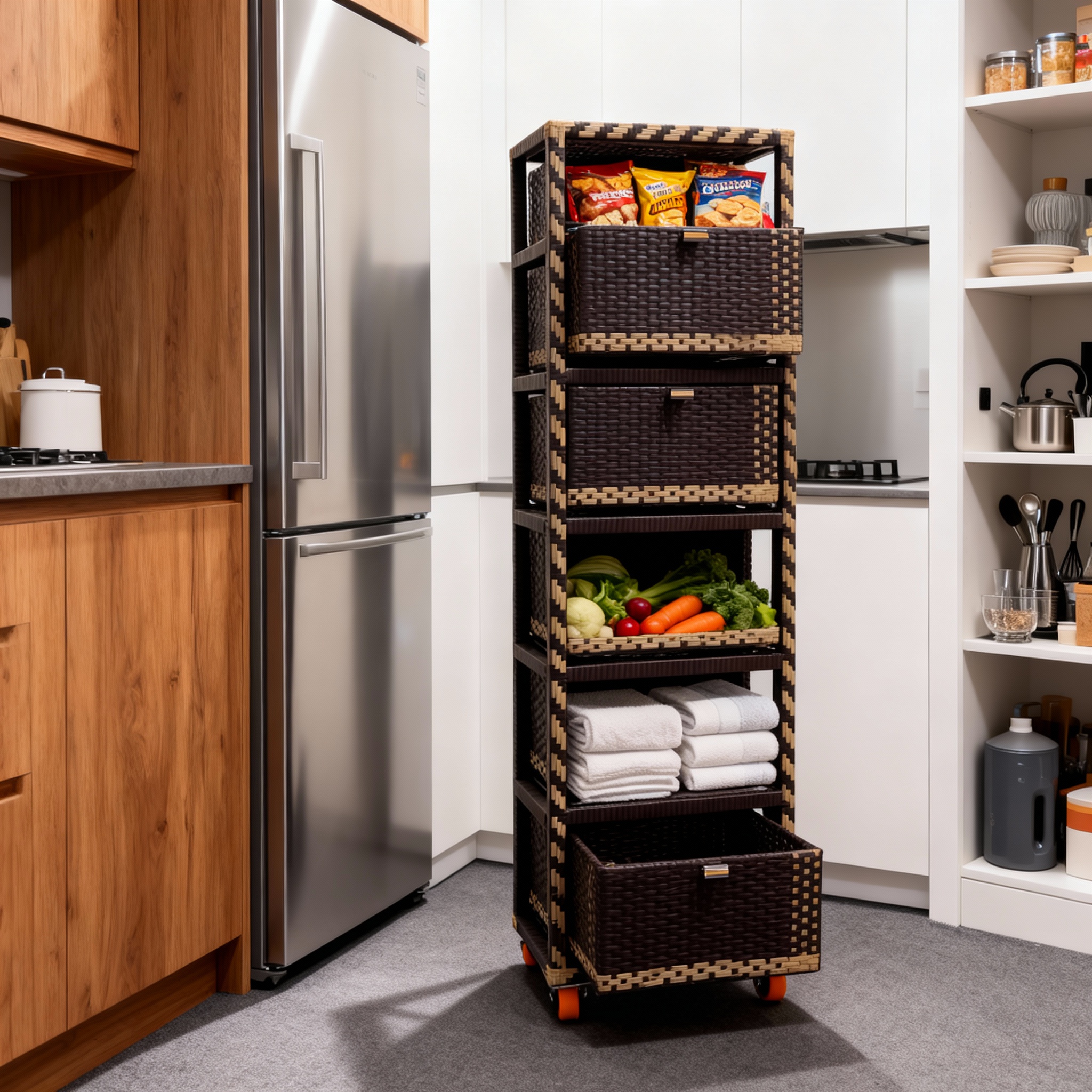 تربو راتان ٥ درج لون اسود - الصورة 2